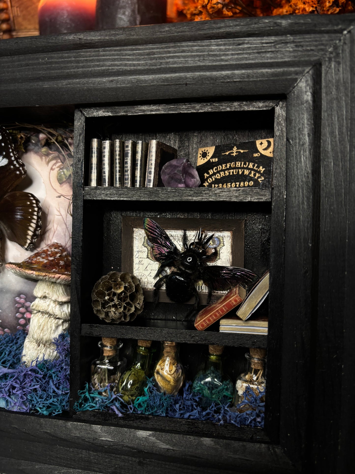 🍄 Forbidden Forest – Miniature Witch’s Cabinet (18x13cm)