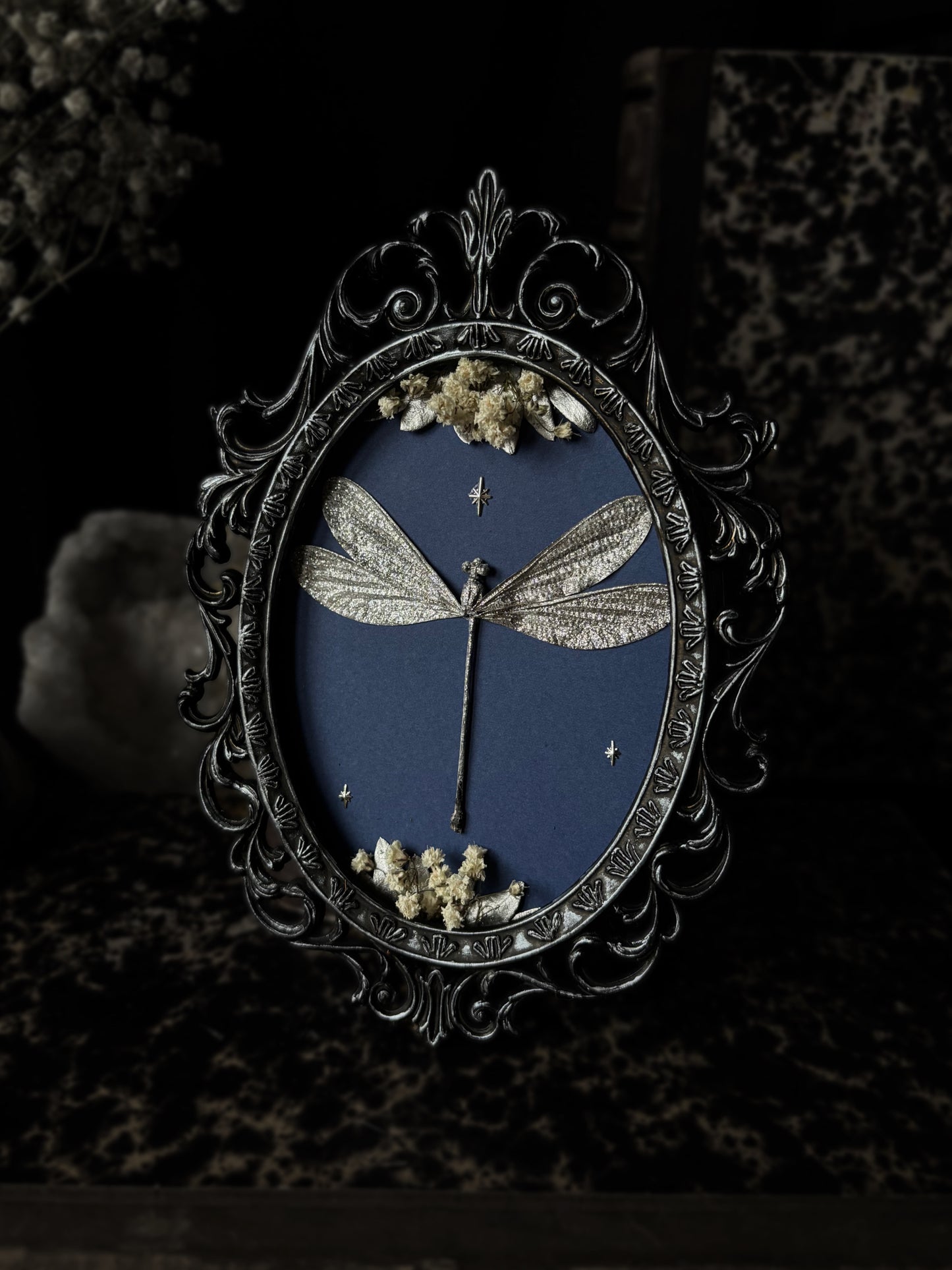 Dragonfly (Vintage brass frame)