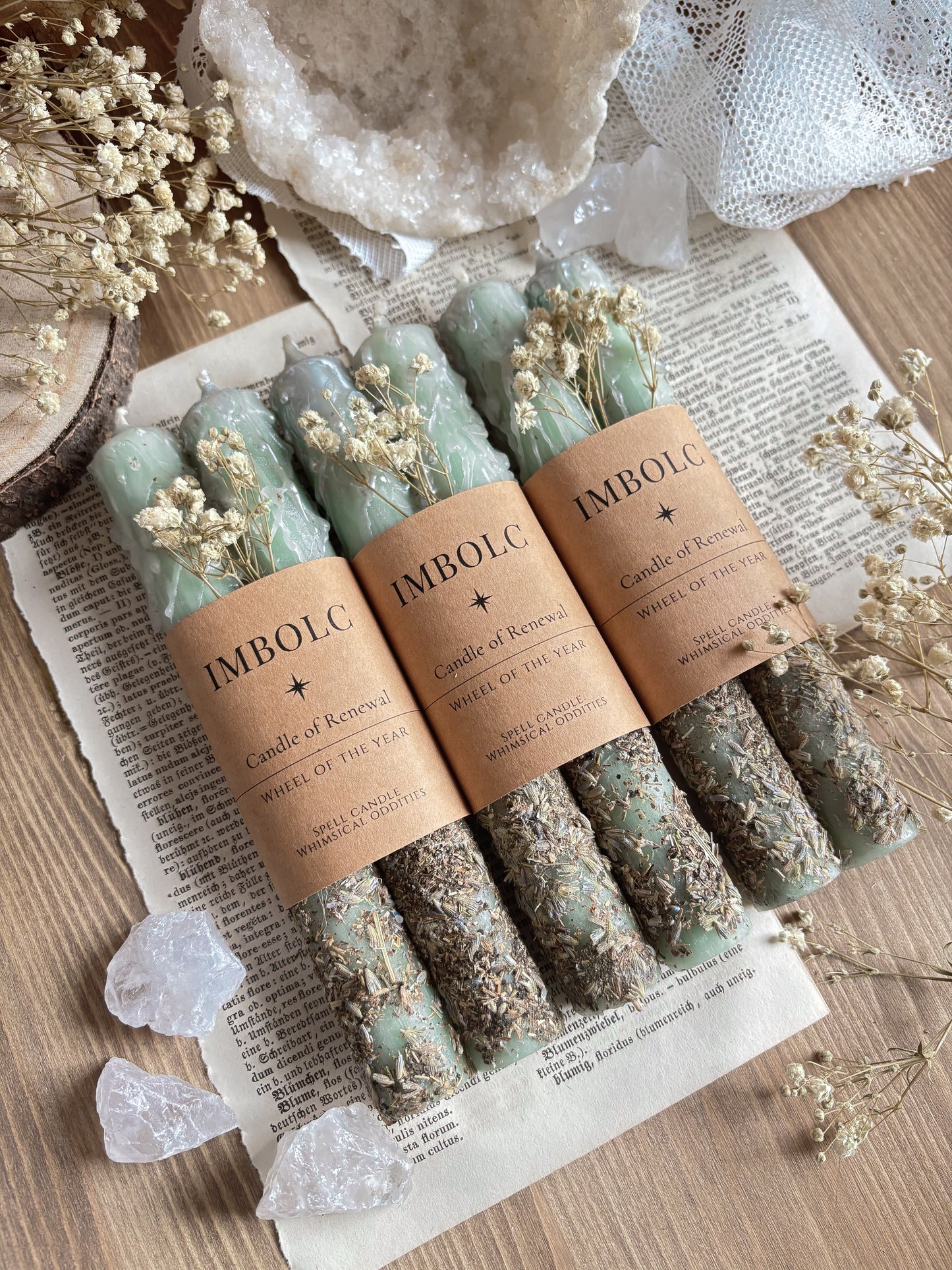 Imbolc | February 1 | Festival of Light | Ritual Candles (2pcs)