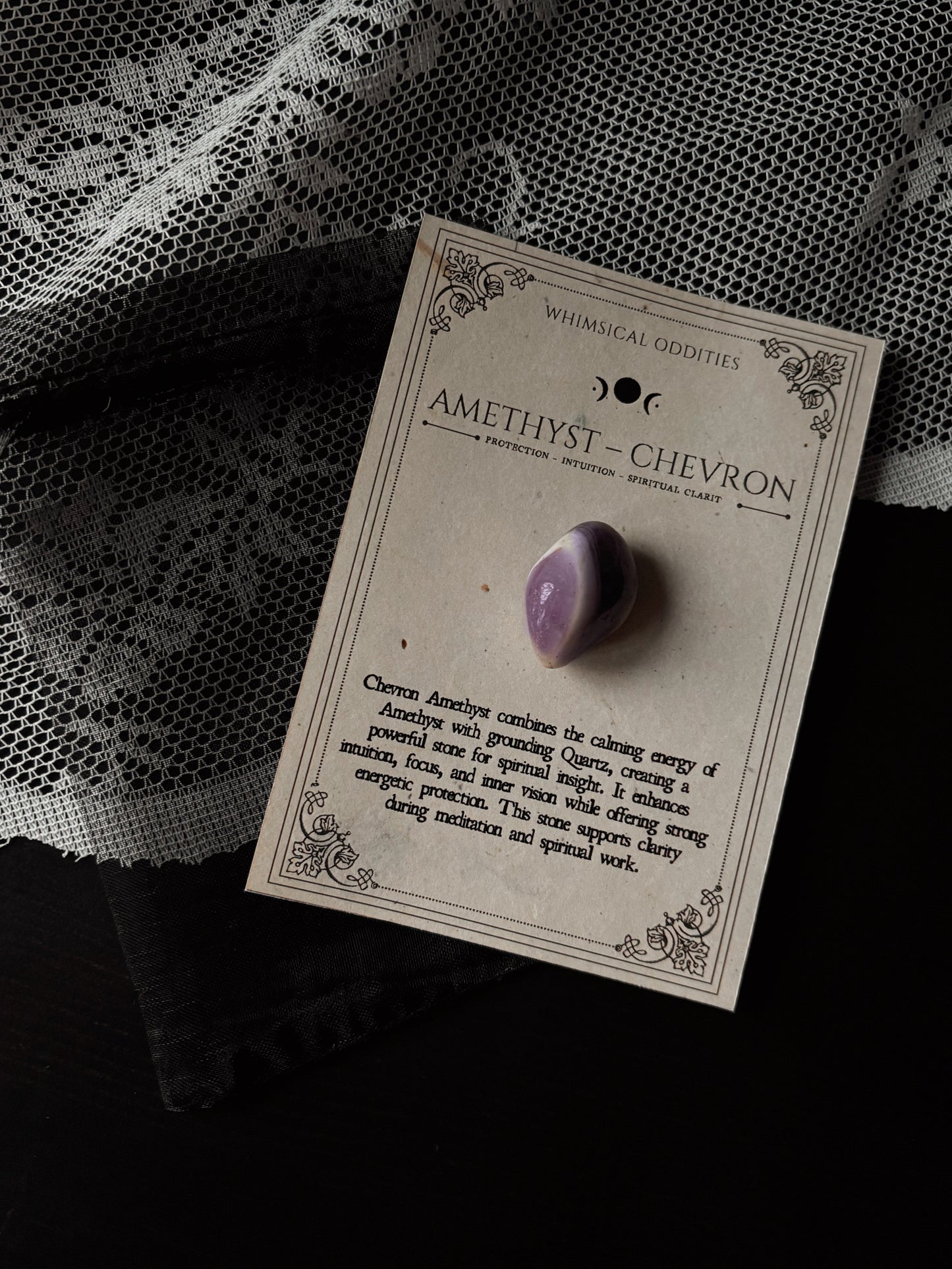 Tumble Stones - Amethyst - Chevron