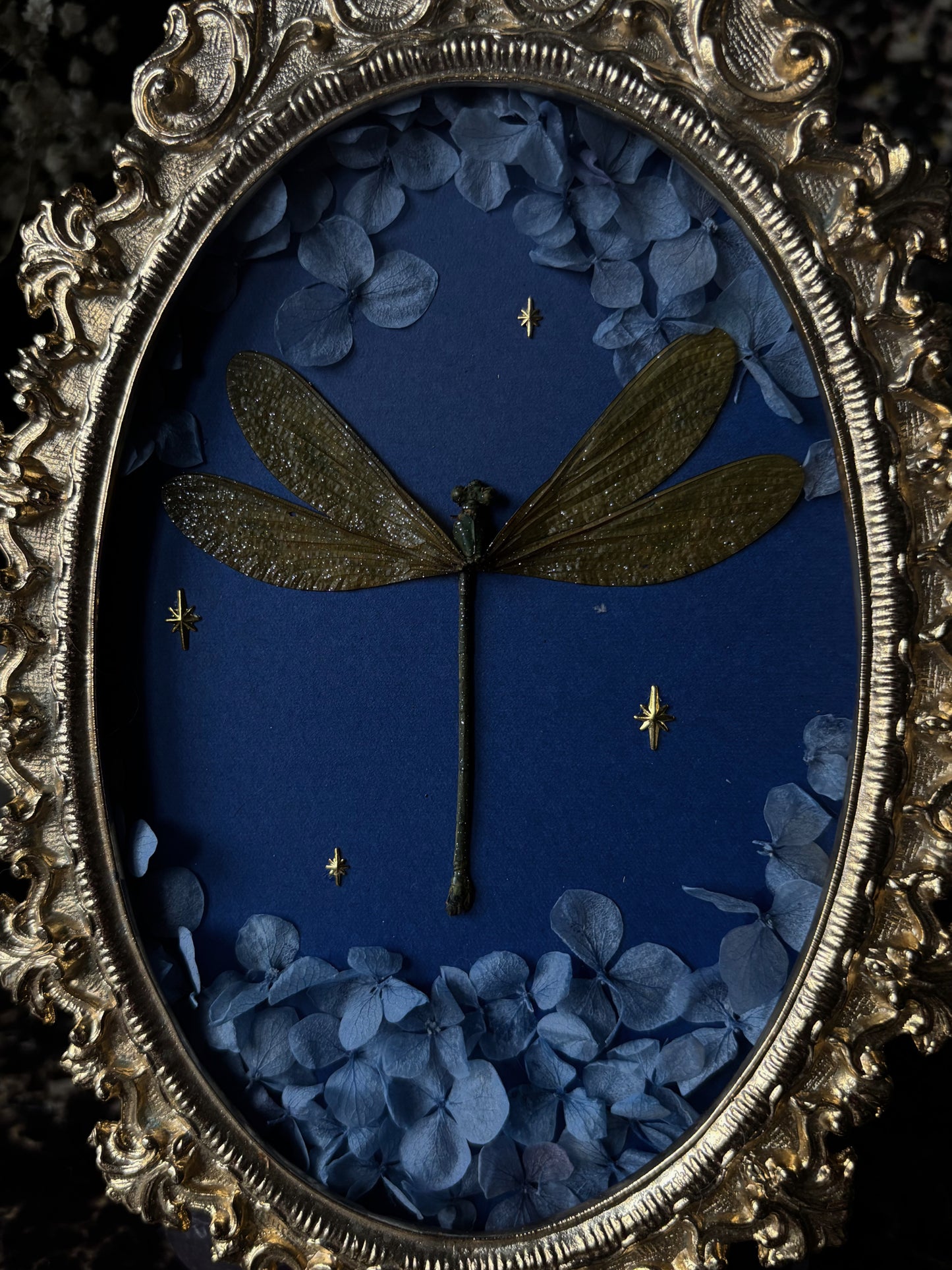 Dragonfly (Vintage brass frame)