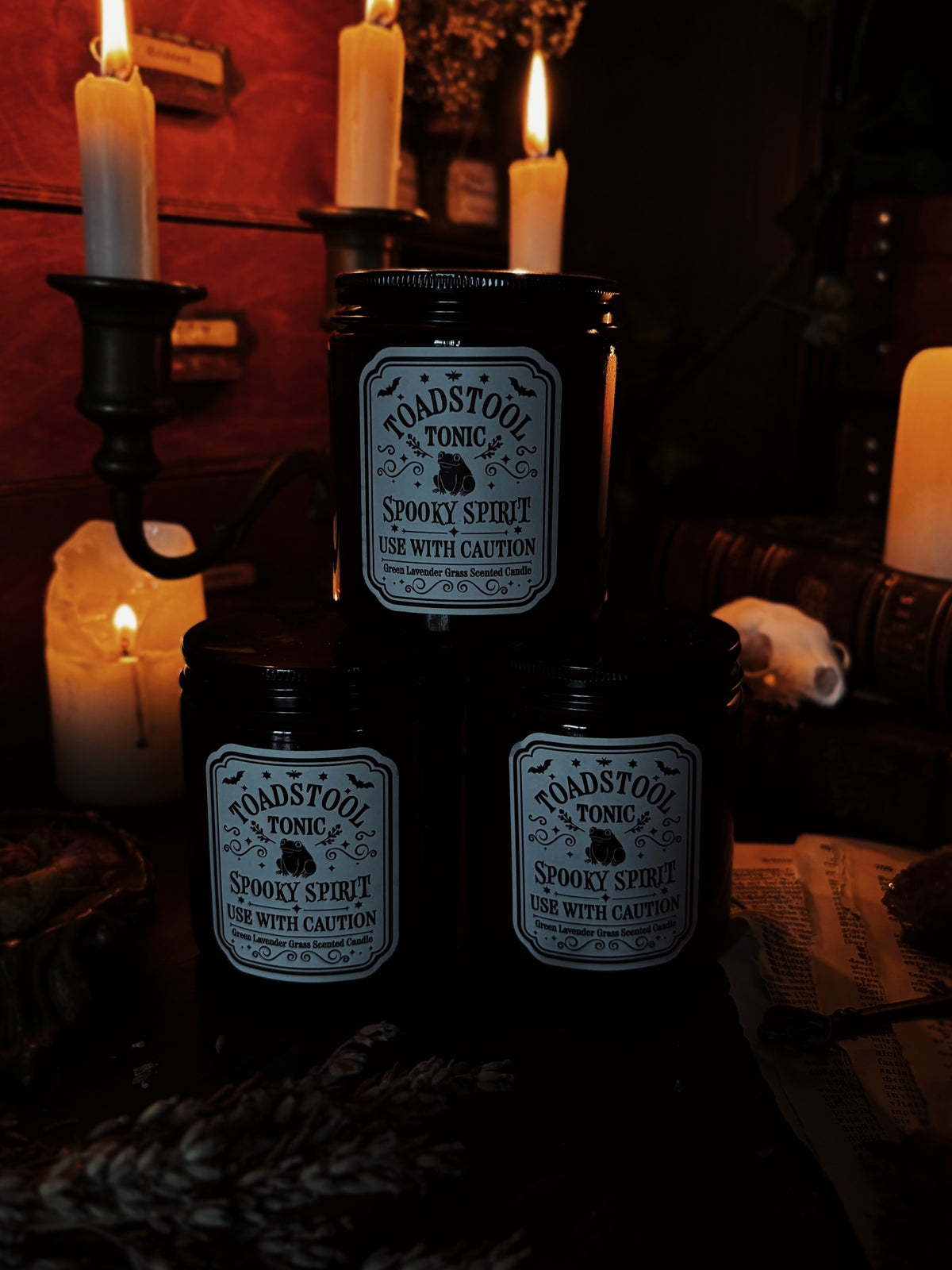 Toadstool Tonic Lavender Grass Candle