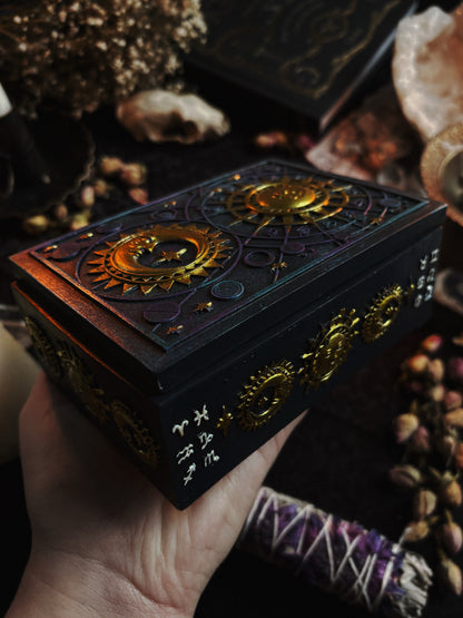 Sun and Moon Resin Storage Box (8cm x 12cm)