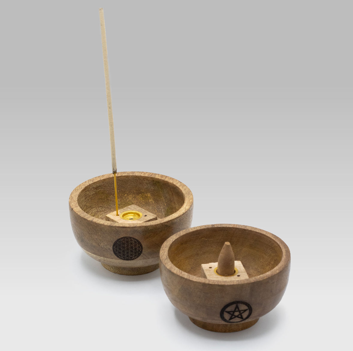 Ritual Bowl Incense Holder - Pentagram