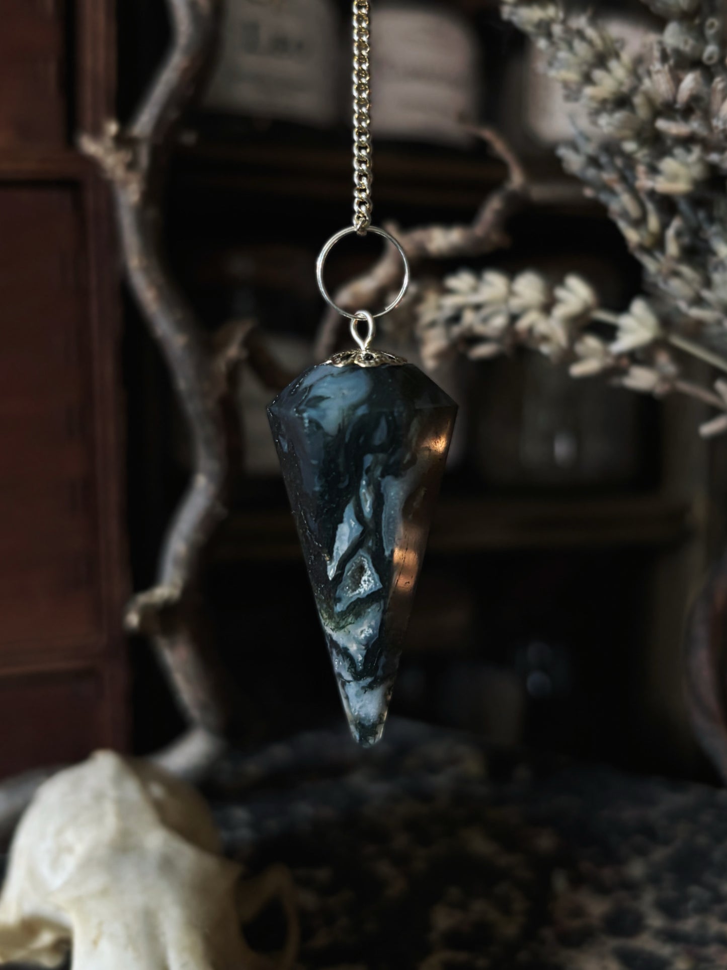 Magic Pendulum - Moss Agate