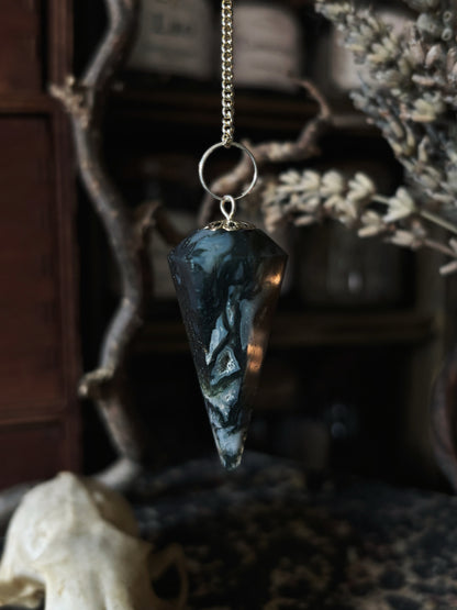 Magic Pendulum - Moss Agate