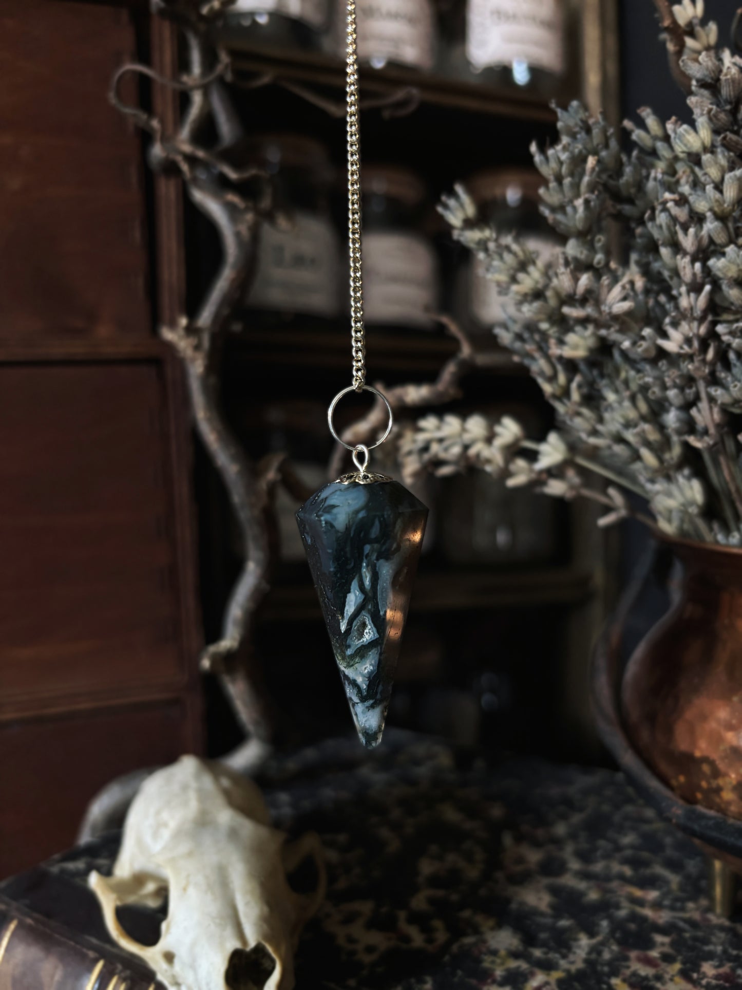Magic Pendulum - Moss Agate