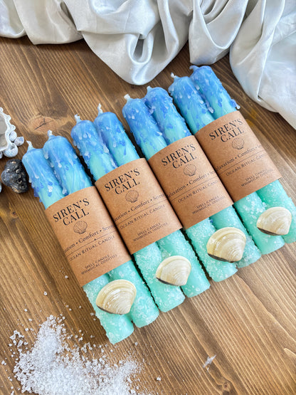 Limited Edition - Siren’s Call 🌊 | Ocean Ritual Candle (2pcs)