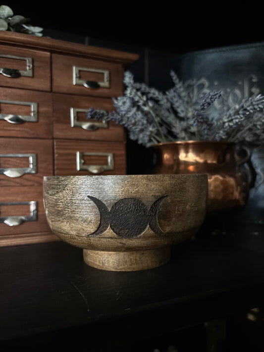 Ritual Bowl Incense Holder - Moon