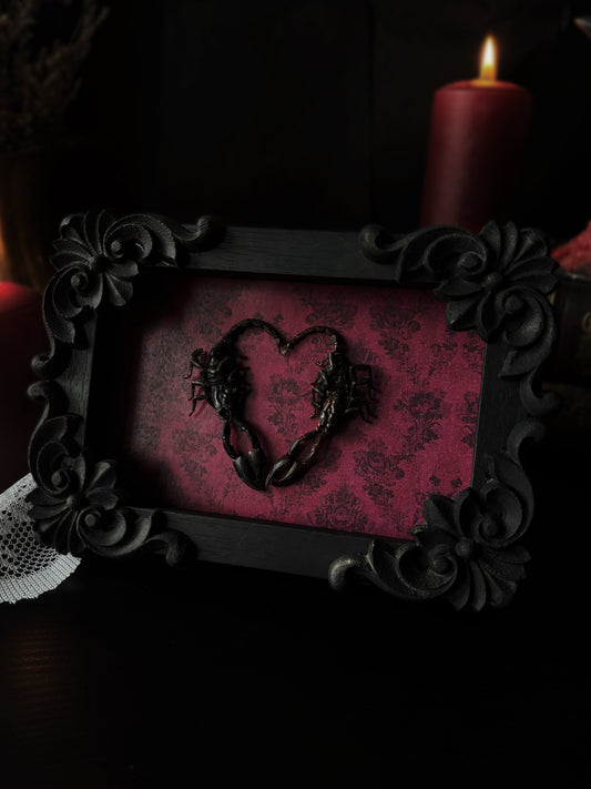 🦂 Scorpion Heart Frame  (15 × 10 cm)