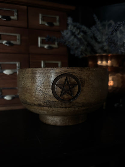 Ritual Bowl Incense Holder - Pentagram