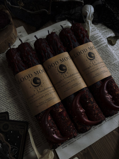 🩸 Blood Moon | Bleeding Ritual Candle (2ps)