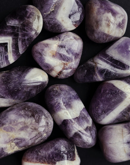 Tumble Stones - Amethyst - Chevron