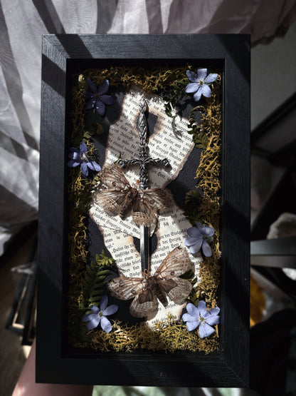 Sword Frame – Brahmaea europaea (22x12cm)