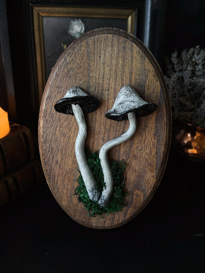 Shaggy Ink Cap - Polymer Clay Mushroom (21,5x14cm)