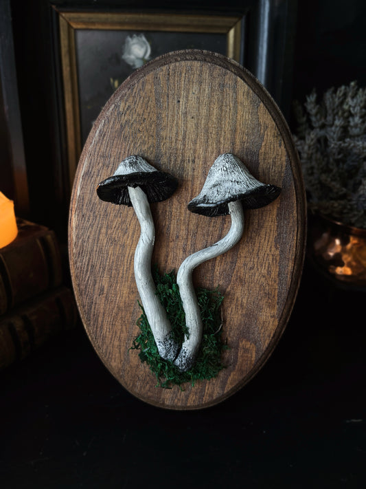 Shaggy Ink Cap - Polymer Clay Mushroom (21,5x14cm)