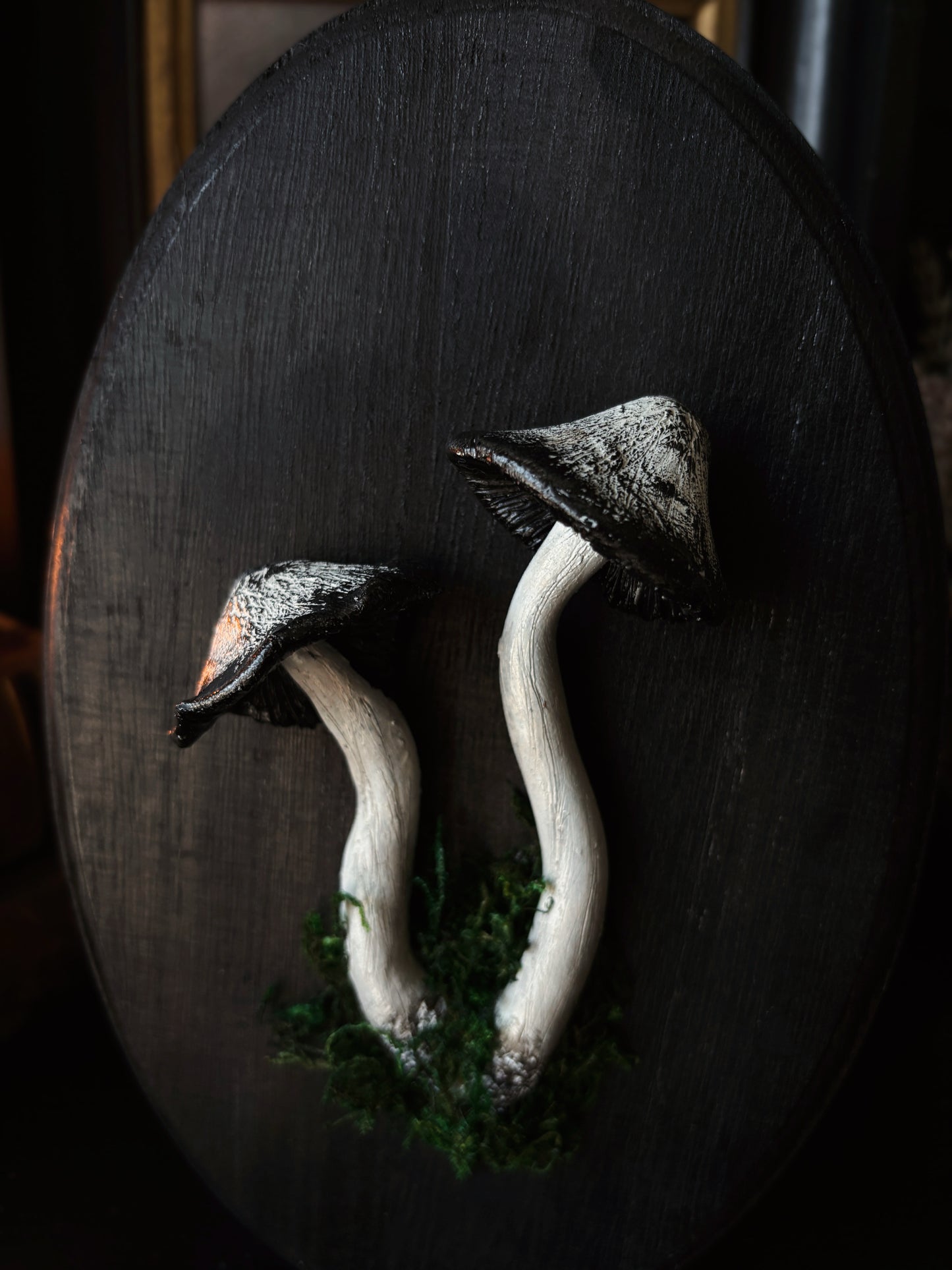Shaggy Ink Cap - Polymer Clay Mushroom (21,5x14cm)