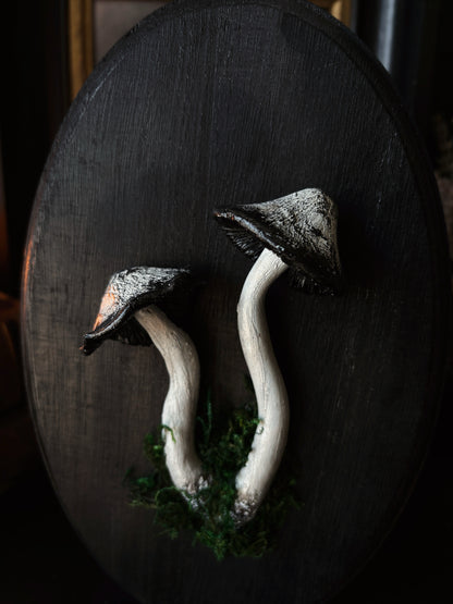 Shaggy Ink Cap - Polymer Clay Mushroom (21,5x14cm)
