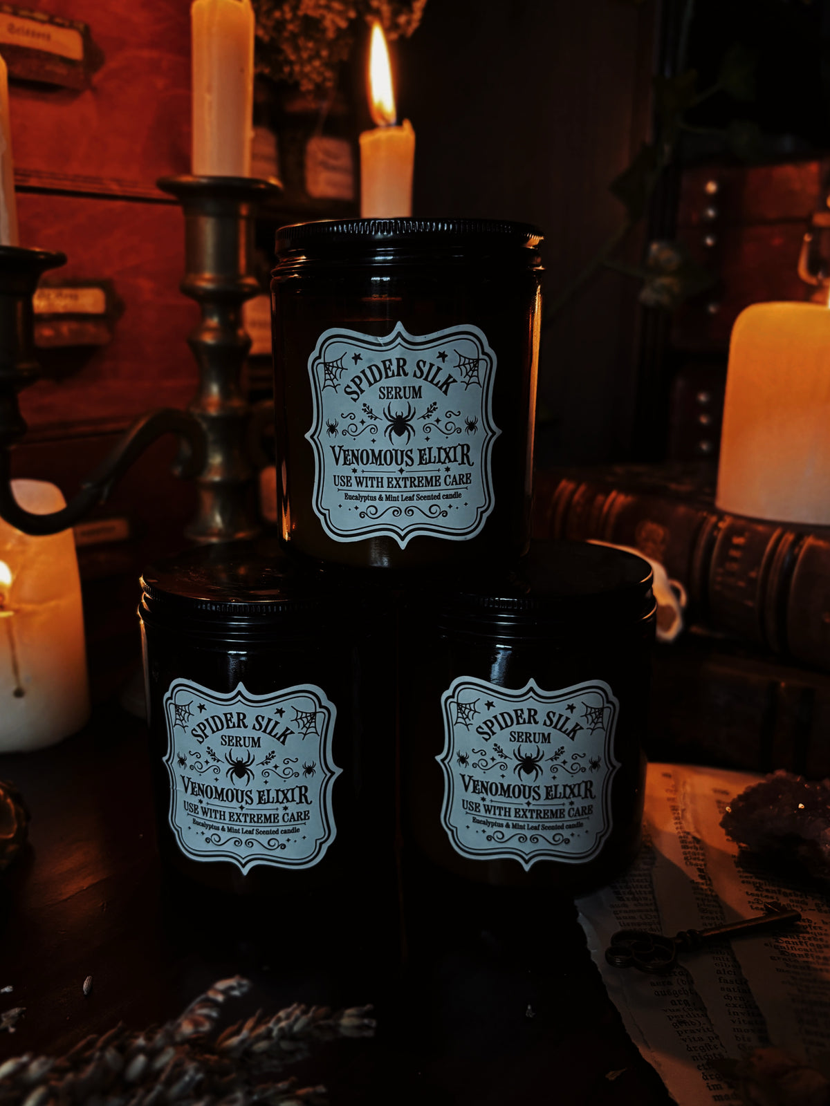 Spider Silk Serum Eucalyptus & Mint Candle
