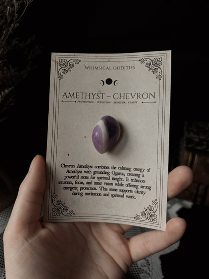 Tumble Stones - Amethyst - Chevron