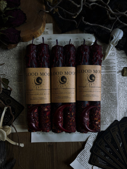 🩸 Blood Moon | Bleeding Ritual Candle (2ps)