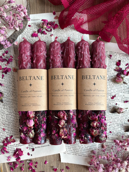 Beltane | May 1 | Fire Festival | Ritual Candle (2pcs)
