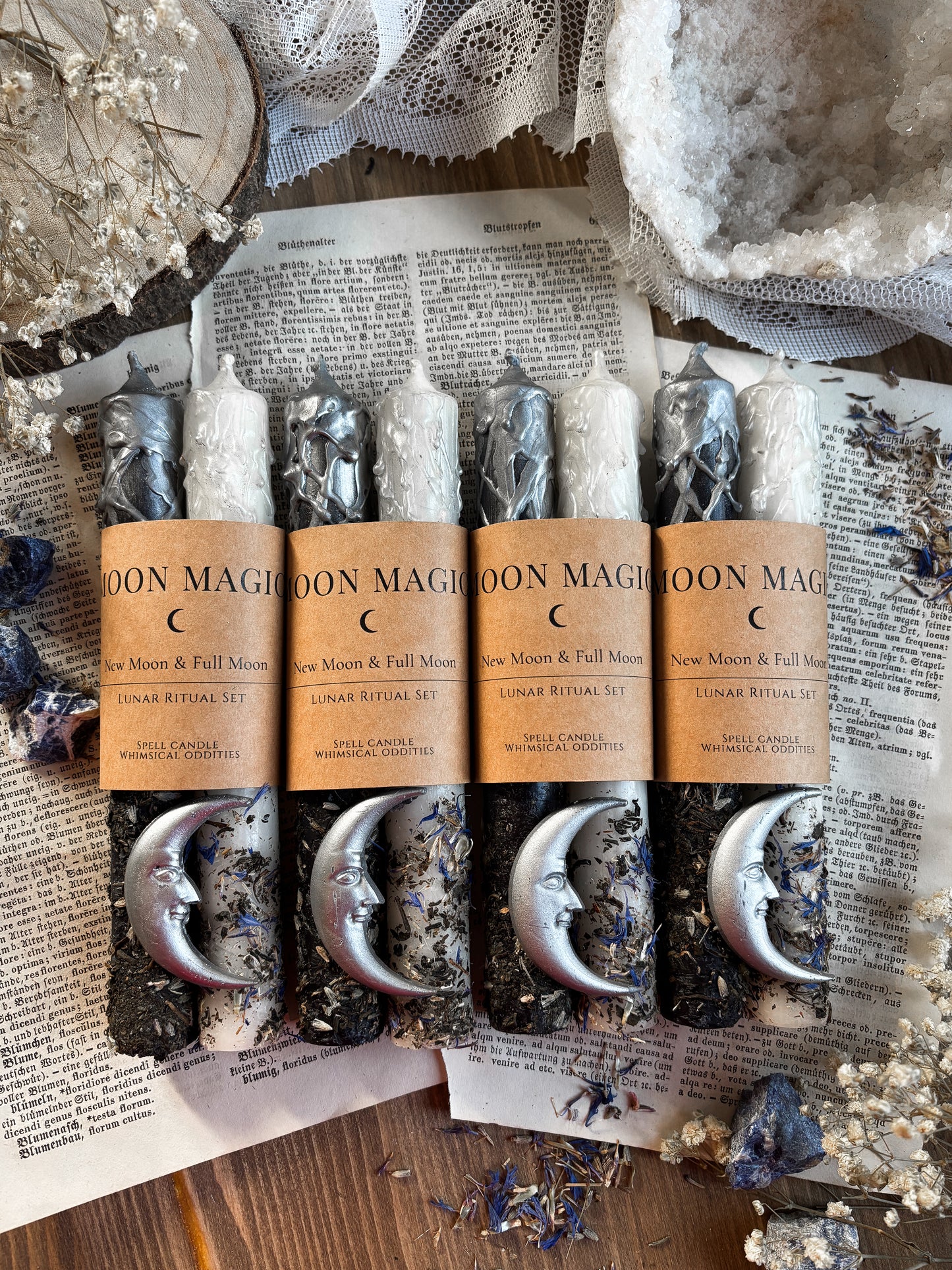 Moon Magic | Full Moon & New Moon Ritual Candle (2pcs)