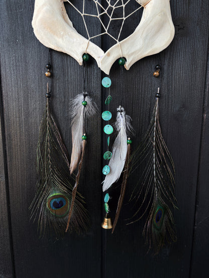 Forest Dreamer - Deer Jaw Dreamcatcher big