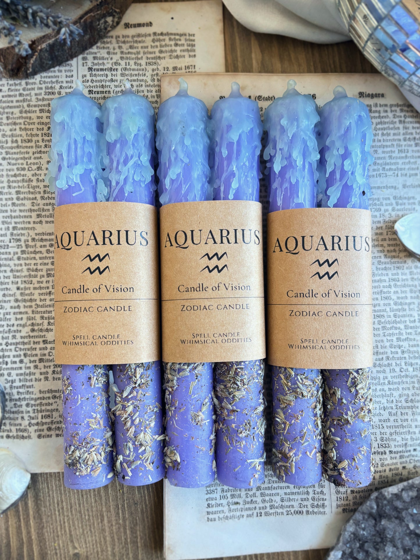 Aquarius | January 20 – February 18 | Zodiac Candle