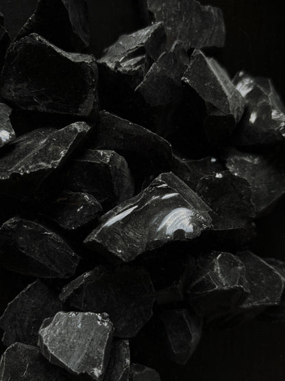 Black Agate Raw Crystals