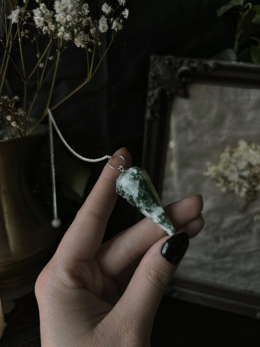 Magic Pendulum - Tree agate