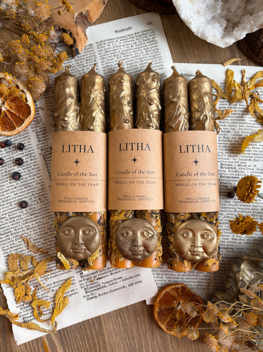 Litha | June 20/21 | Summer Solstice | Ritual Candles (2pcs)
