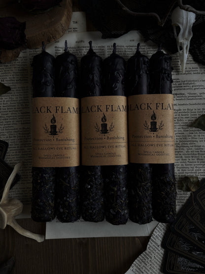 🕯️Black Flame | Bleeding Ritual Candle (2pcs)