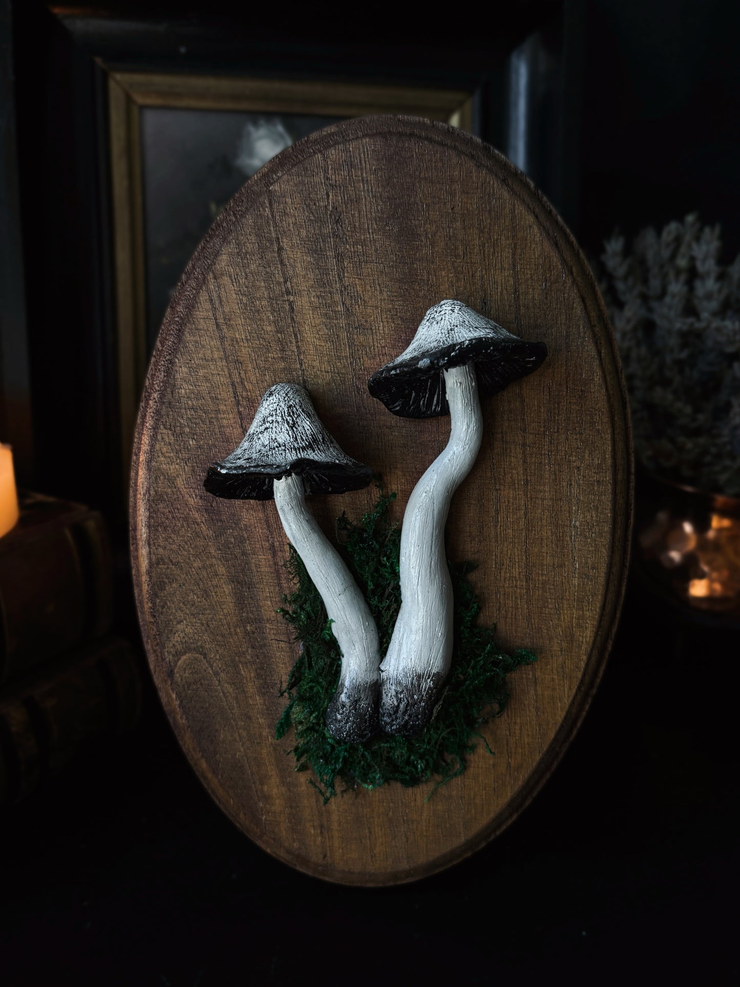 Shaggy Ink Cap - Polymer Clay Mushroom (21,5x14cm)