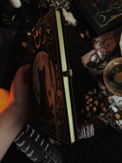 Black Cat Magick Book of Spells A5 Notebook