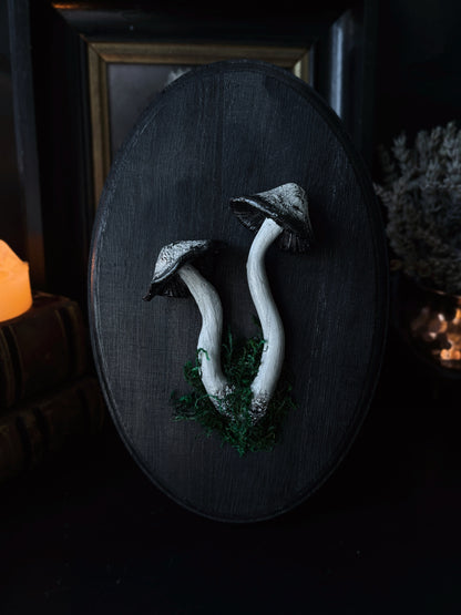 Shaggy Ink Cap - Polymer Clay Mushroom (21,5x14cm)