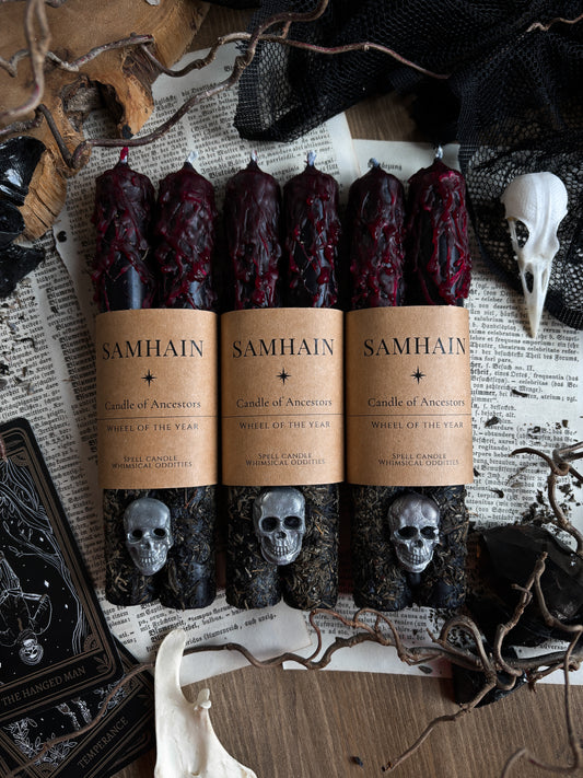 Samhain | October 31 | Ancestor Festival | Ritual Candles (2pcs)