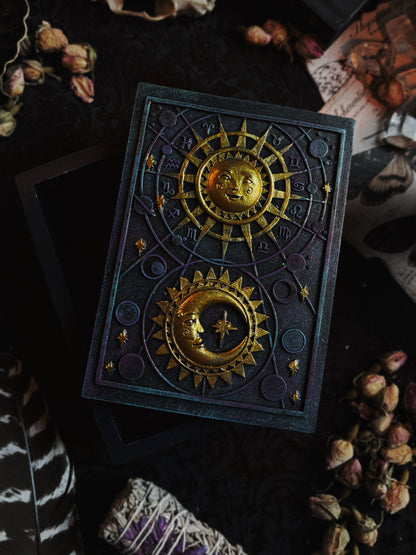 Sun and Moon Resin Storage Box (8cm x 12cm)