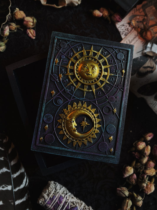 Sun and Moon Resin Storage Box (8cm x 12cm)