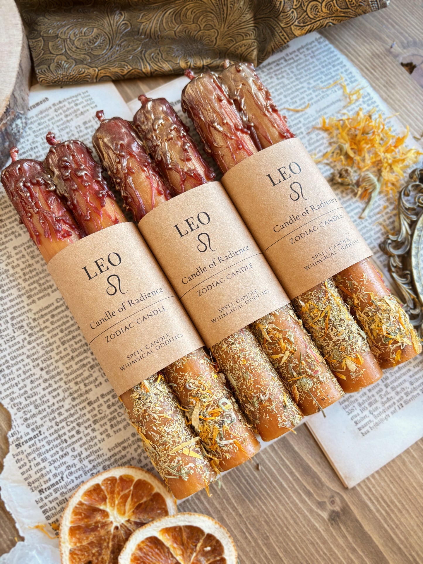 Leo | July 23 – August 22 | Zodiac Candle
