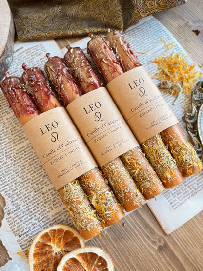 Leo | July 23 – August 22 | Zodiac Candle