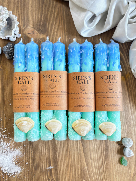 Limited Edition - Siren’s Call 🌊 | Ocean Ritual Candle (2pcs)