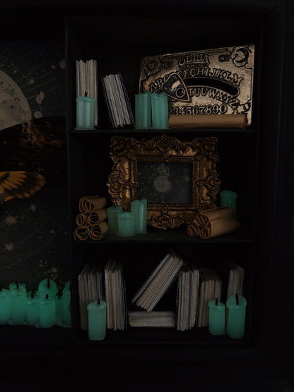 Moonlight Cabinet – Miniature Witch’s Cabinet – Acherontia atropos (23x18cm)