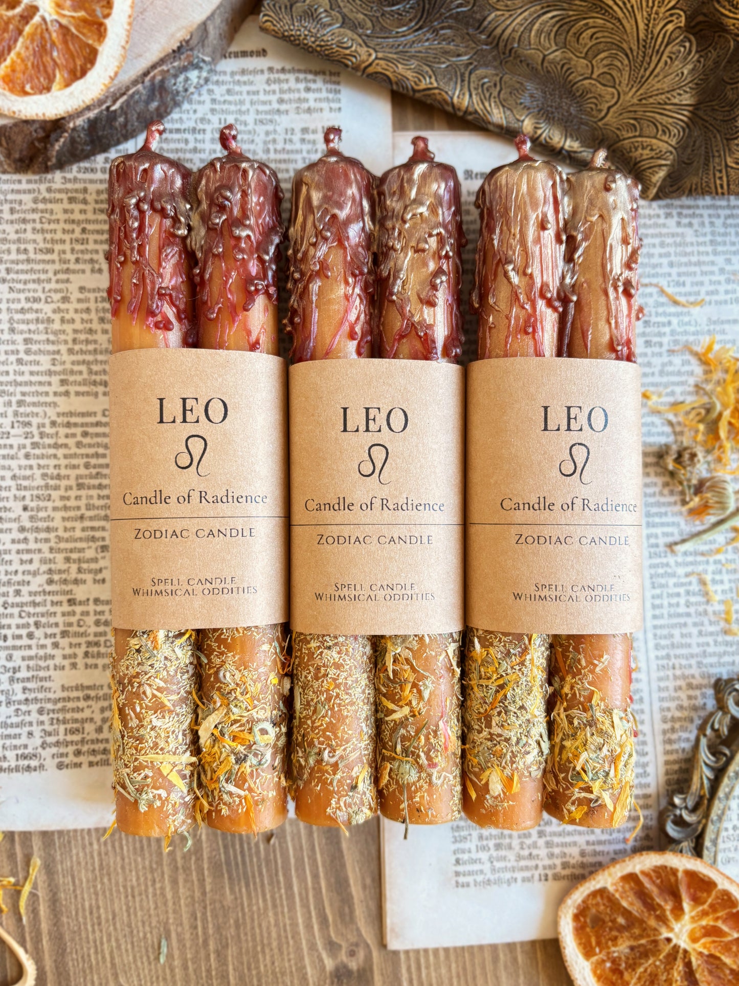 Leo | July 23 – August 22 | Zodiac Candle
