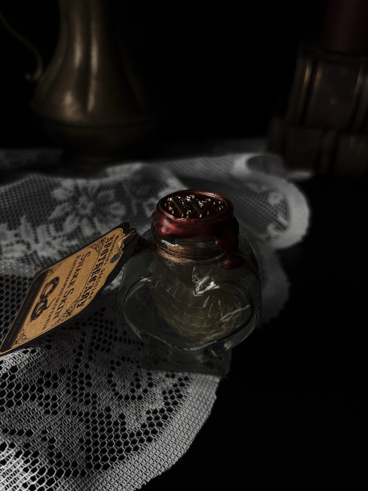 Jar of hearts: Snake skin