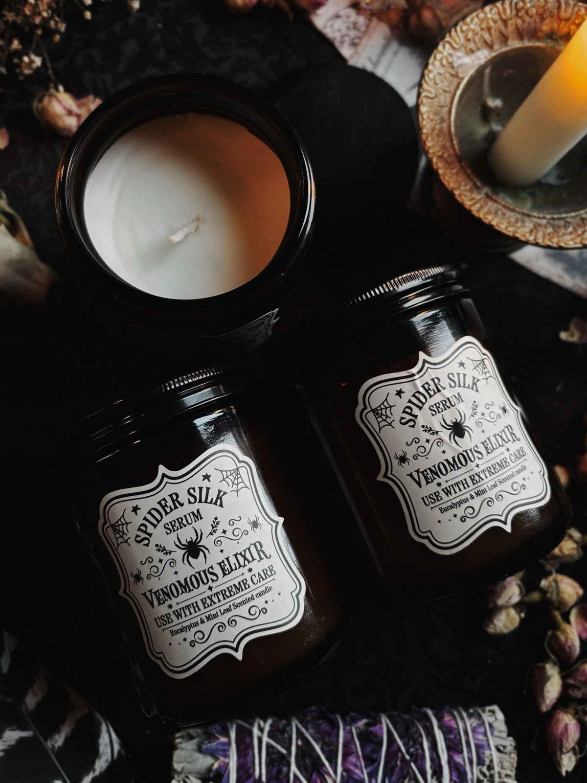Spider Silk Serum Eucalyptus & Mint Candle
