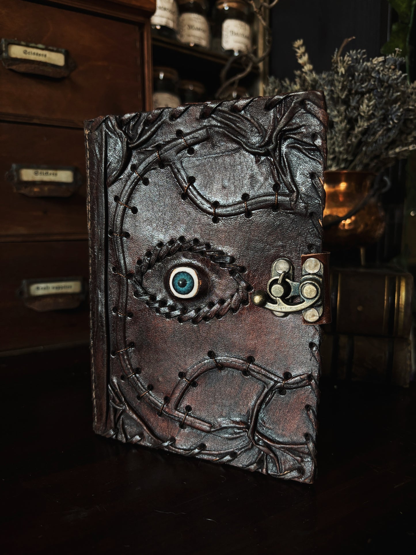 🧿 Evil eye Notebook - 17x12,5 cm (Leather)