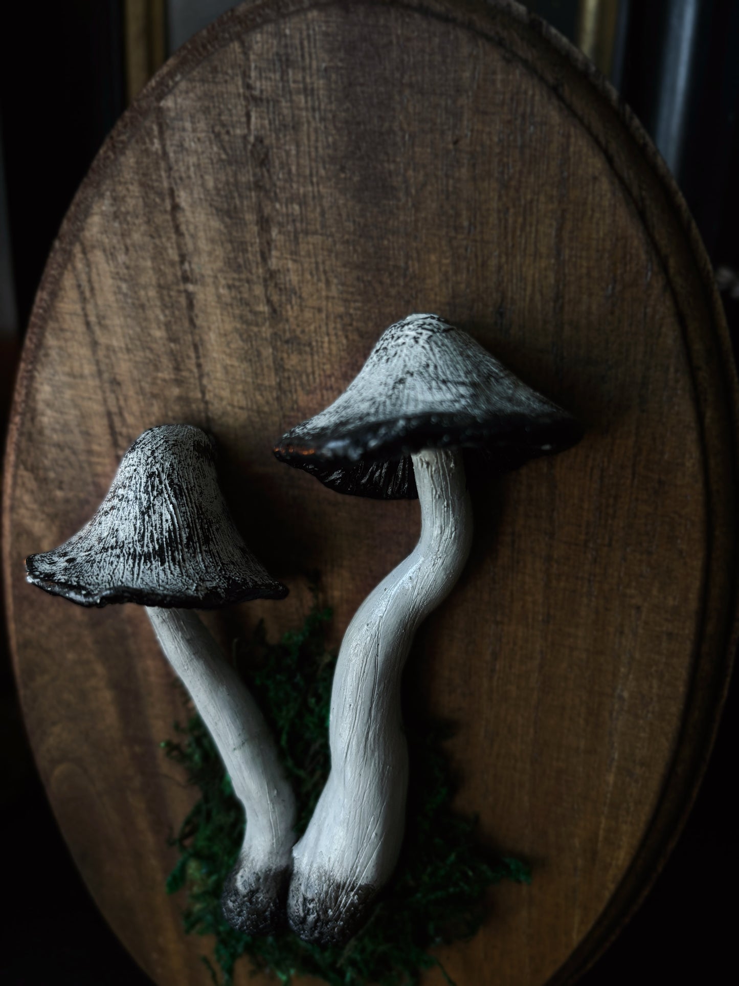 Shaggy Ink Cap - Polymer Clay Mushroom (21,5x14cm)