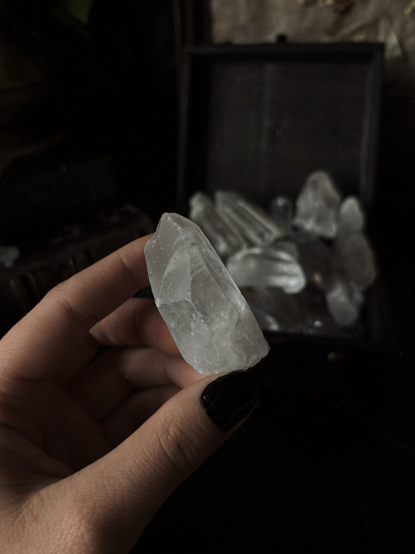 Clear quartz points